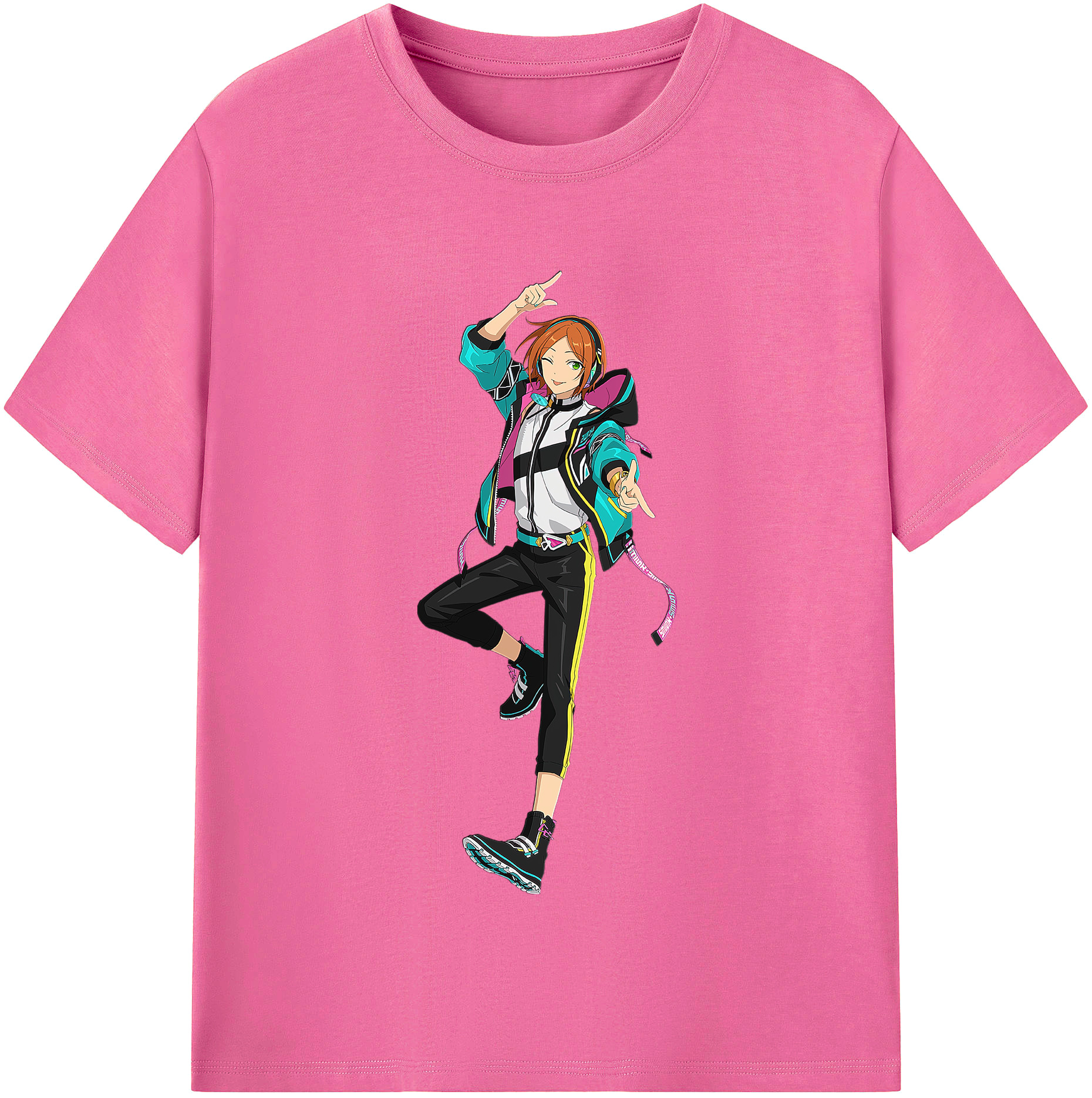 （画像用） あんさんぶるスターズ! Ensemble Stars レディースカジュアルプリントTシャツ（綿100％）